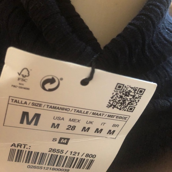 LAST NWT ZARA LONG DRESS WITH SNAP BUTTON SLEEVES WARM - Picture 12 of 12